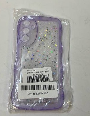 lot 168195 image: Purple Glitter Star Phone Case - Retail $12