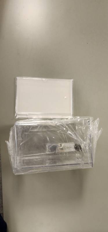 lot 169495 image: Clear Acrylic Suggestion Box with Lock - Retail $25