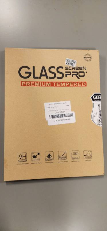 lot 169500 image: Glass Pro Premium Tempered Screen Protector IPad10 10.9 2022 1pcs - Retail $12