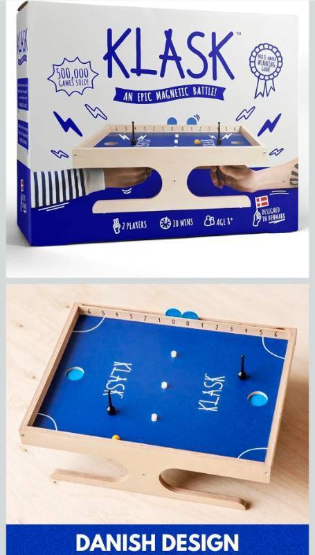 lot 169651 image: Klask Magnetic Board Game - Danish Design - Retail $45