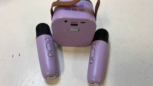 IROO Purple Kids Karaoke Machine with LED Lights - Retail: $25