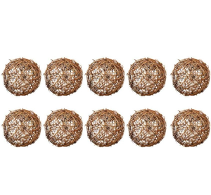 lot 68408 image: Wicker Rattan Balls - Retail $22