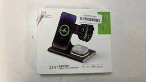 lot 68429 image: 3-in-1 Night Light Foldable Wireless Charging Station - Retail $35