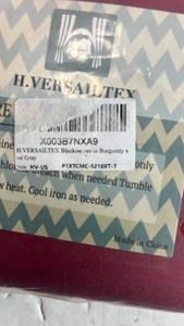 lot 68435 image: H. Versailtex Burgundy Window Curtain Panel - Retail $25