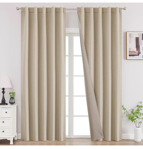 lot 68439 image: Beige Curtain 1 panel - Retail $25