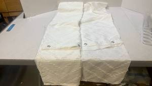 lot 68457 image: White Shower Curtain with Clear Grommets - Retail $12