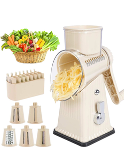 lot 68467 image: Rotary Cheese Grater with Multiple Attachments - Retail $22