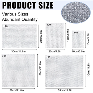 lot 68486 image: Bubble Wrap Sheet Multi-Size Pack - Retail $15