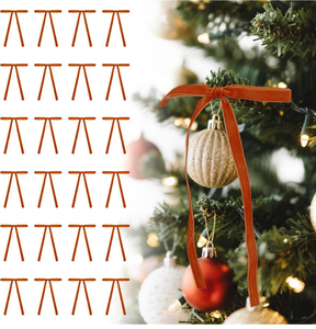 lot 68519 image: Orange Vintage Velvet Bows - Retail $13