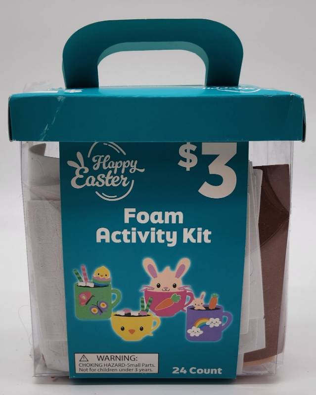lot 68744 image: Easter Bunny Foam Craft Activity Kit - Retail $3