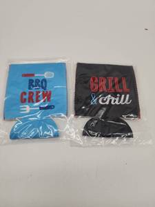 lot 69166 image: BBQ Crew & Grill Can Koozies, 4 Set - Retail $12
