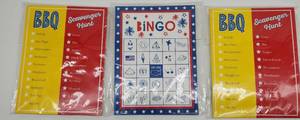 lot 69171 image: BBQ Party Games Bundle - Bingo and Scavenger Hunt Cards - Retail $12
