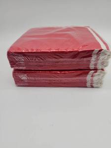 lot 69180 image: Red Napkins Bulk Pack, 2-Packs, 150 Plates  - Retail $15