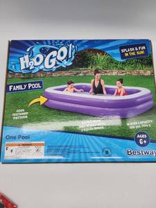 lot 69187 image: H2OGO Family Inflatable Pool by Bestway - Retail $39