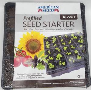 lot 69247 image: American Seed 36-Cell Prefilled Seed Starter Kit - Retail $8