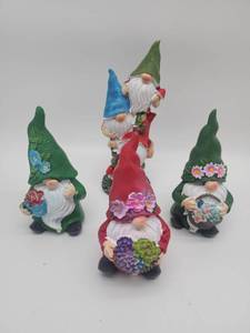 lot 69300 image: Garden Gnome Collection with Flowers - Retail $24