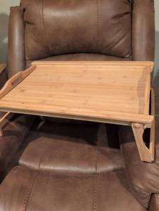 lot 2510 image: Bamboo Adjustable Bed Serving Table