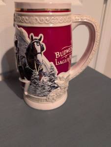 lot 2520 image: Budweiser Holiday Stein 2015 - First Snow of the Season