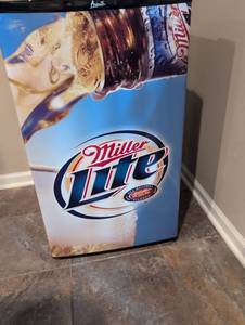 lot 2490 image: Miller Lite Mini Fridge
