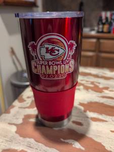 lot 2529 image: Kansas City Chiefs Super Bowl LIV Champions Tumbler