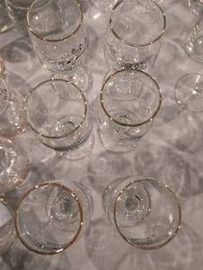 lot 2547 image: Classic Aviation Wine Glass Set - Douglas DC-8, Boeing 247-D, Martin M-130 set of 6