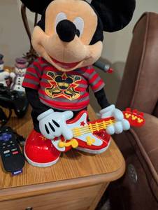 lot 2564 image: Disney Mickey Mouse Rock Star Plush with Guitar