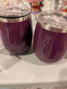 lot 2591 image: BruMate Wine Tumbler Set - Purple