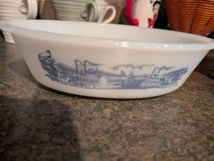 Pyrex Steamboat Pattern Bowl