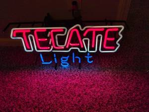 lot 2524 image: Vintage Tecate Beer Neon