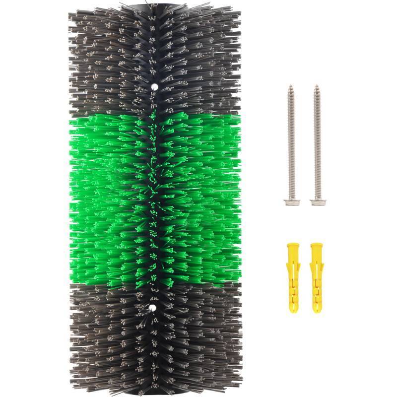 lot 15222 image: Livestock Scratch Brushes, Horse Scratcher Full Massage Brush Kit for Relieving Back Itching, Green - Retail $26