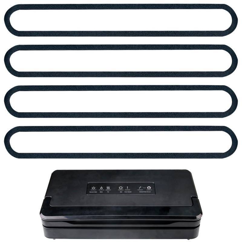 lot 25292 image: 4 Pack Foam Replacement Gaskets compatible with Anova Culinary Precision Vacuum Sealer Pro, Replacement Gaskets for Anova Culinary Precision Vacuum Sealer Pro (12.8  1.56  0.35) - Retail $14