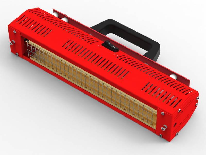 lot 25405 image: Infrared Paint Curing Lamp - 1000w Shortwave Infrared Lamp for Repair and Paint Drying - Retail $86
