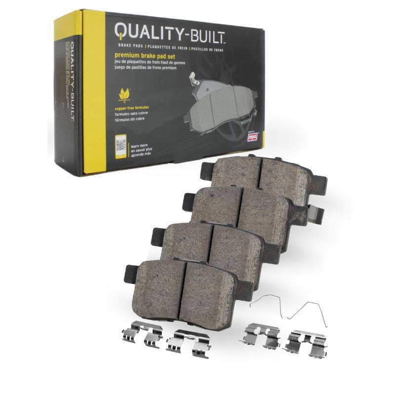 lot 25418 image: QUALITY-BUILT Premium Semi-Metallic Rear Brake Pads 1001-0610M Compatible with 1993-2002 Lincoln Continental 1993-2005 Ford (Sable, Taurus) 1993-2005 Mercury Sable - Retail $40