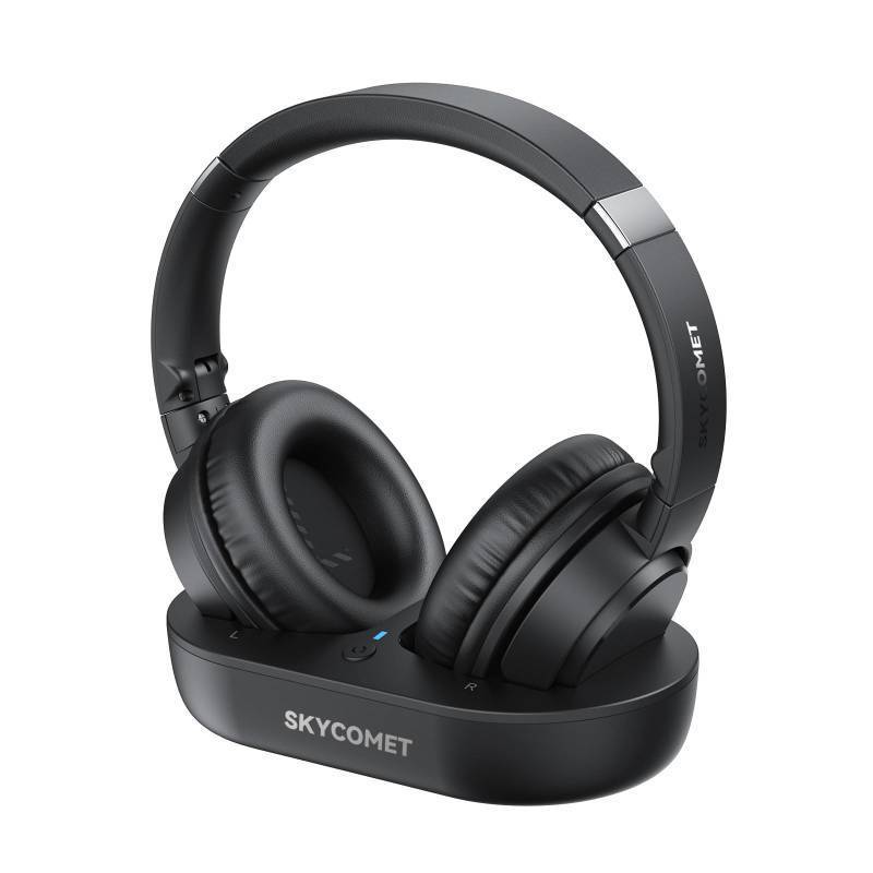 lot 61733 image: Wireless Headphones for TV, TV Headphones Wireless for Seniors with Transmitter Charging Base, Perfect Audio Sync, Ideal Gift for The Mom, Seniors, Parents - Retail $70