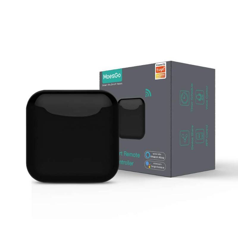 lot 61761 image: WiFi RF IR Universal Remote Controller TV Air Conditioning Smart Home Blaster Infrared RF Appliances TuyaSmart Life App,Voice Control Alexa Google Home - Retail $40