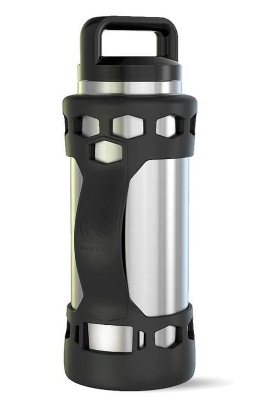 lot 61780 image: Bottle Bumper Silicone Boot Sleeve Protector Accessories with Handle for 26 oz & 36 oz Stainless Steel Water Bottles - Retail $15