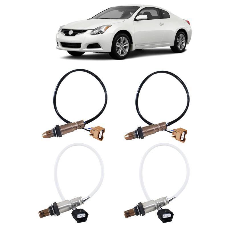 lot 54765 image: Set of 4 Oxygen O2 Sensor Upstream & Downstream, Compatible with Infiniti JX35 2013 QX60 2014, Nissan Altima Pathfinder Quest 3.5L 2013-2014, EGO Lambda Air Fuel Ratio (AFR) Sensor ( missing part) - Retail $80