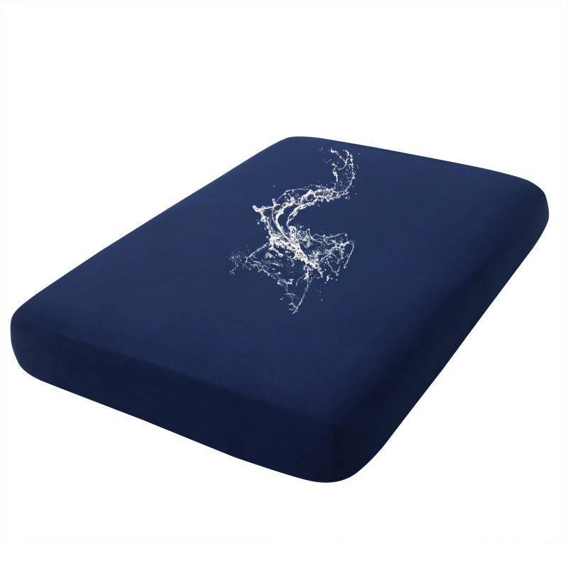 lot 54794 image: Waterproof Couch Cushion Covers, Stretch Sofa Couch Seat Slipcover for Dog Washable, Non-Slip Waterproof Outdoor Cushion Covers for Patio Furniture Replacement (1 Piece for Large, Navy) - Retail $26