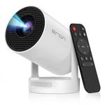 Mini Portable Projector with 4K Support, Bluetooth 5.4 WIFI6, 5watt Sound Base Speaker, 260 ANSI, Android 11, 210° Rotation , Auto Keystone Correction Video Projector HY300 PLUS - Retail: $129