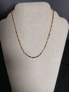 lot 2165 image: Gold Link Chain Necklace
