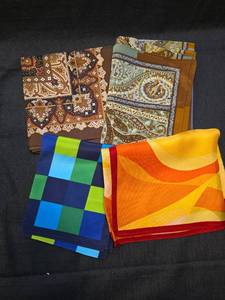 lot 1580 image: Designer Silk Scarf Collection