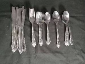lot 2223 image: Ornate Silver-Plated Flatware Set
