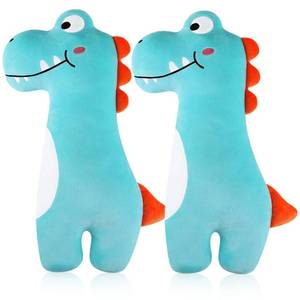 lot 7147 image: Lenwen 2 Pcs Seat Belt Pillow for Kids Cover for Boys Girls Seatbelt Cushion Pillow for Toddler Car Strap Covers for Travel Sleep Neck Head Support Pad(Blue,Dinosaur)
