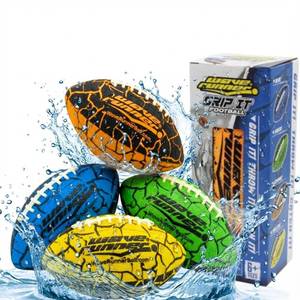 lot 7151 image: Wave Runner Grip It, Size 9.25in - Water Football, Beach Toys, Kids Outdoor Games for Summer  Pool Toys Football - Special Grip Pattern, Double Laced, Lightweight, All Weather Fun Water Toy