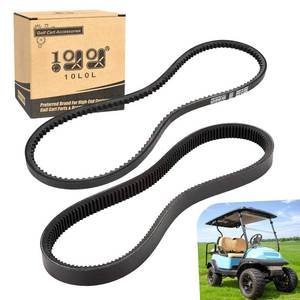 lot 7155 image: 10L0L Clutch Drive Belt & Starter Generator Belt Kit for Club Car DS 1997-up, Club Car Precedent 2004-up Gas Golf Cart, Replace OEM 101916701 1016203