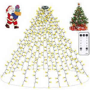 lot 7164 image: Easy-to-Install String Lights with Remote,400 LEDs Waterfall Lights Room Decor Fairy Lights,Waterproof 6.6FT x 20 Lines,Timer,8 Modes,Memory Cascading Twinkle Lights