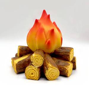 lot 7169 image: Gnurhok Fake Campfire Night Light, 3D LED Fake Fire Pit Firewood Lamp, Small Electric Faux Fireplace Logs Night Lights, Halloween Christmas Festival Party Decorations for Bar Home Garden Yard