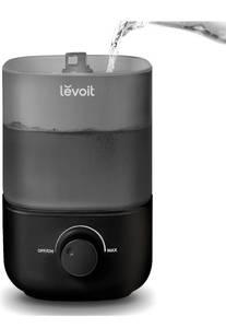 lot 7258 image: LEVOIT Classic 160 Top-Fill Ultrasonic Cool Mist Humidifier, Super Easy to Fill and Clean, Quiet Operation for Bedroom Home Baby &amp Plants, Auto Shut-off for Safety, 360° Rotating Nozzle, 2.5L, Black