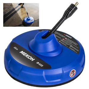lot 7299 image: MEKOH 14 Electric Pressure Washer Surface Cleaner Attachment, 2500 PSI Universal Power Washer Accessories for Driveway Sidewalk Deck Patio Concrete Cleaning, 14 Quick-Connect, Dual Rotary Nozzles