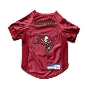 lot 7336 image: Littlearth NFL Tampa Bay Buccaneers Stretch Pet Jersey, Team Color, X-Large